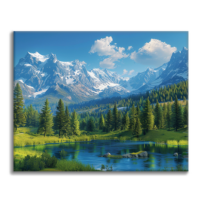 The Rocky Mountains - Paint by Numbers