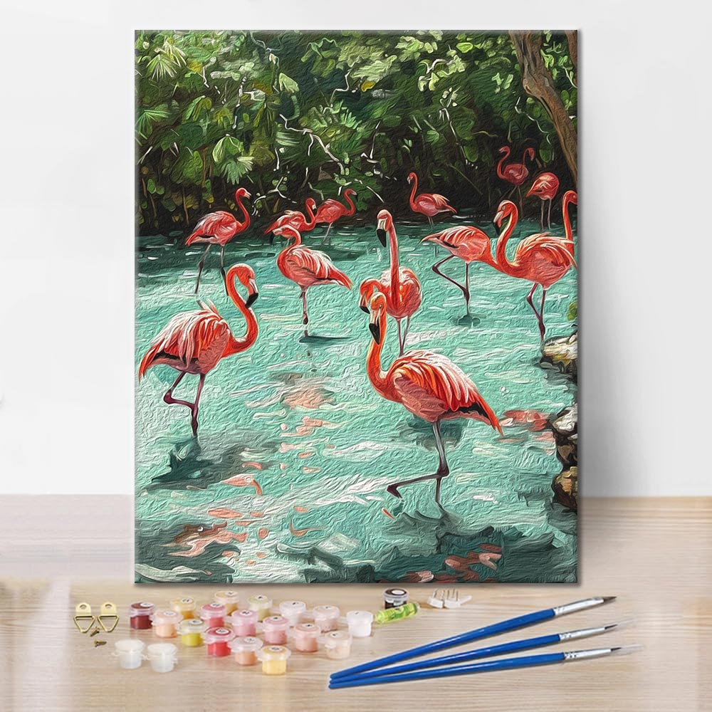 Flamingos - Paint by Numbers