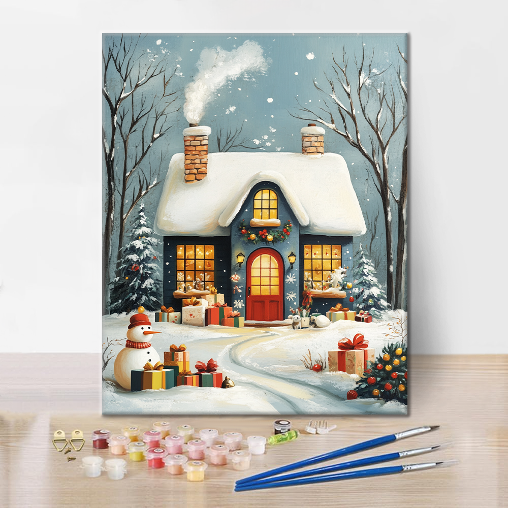 Christmas House - Paint by Numbers