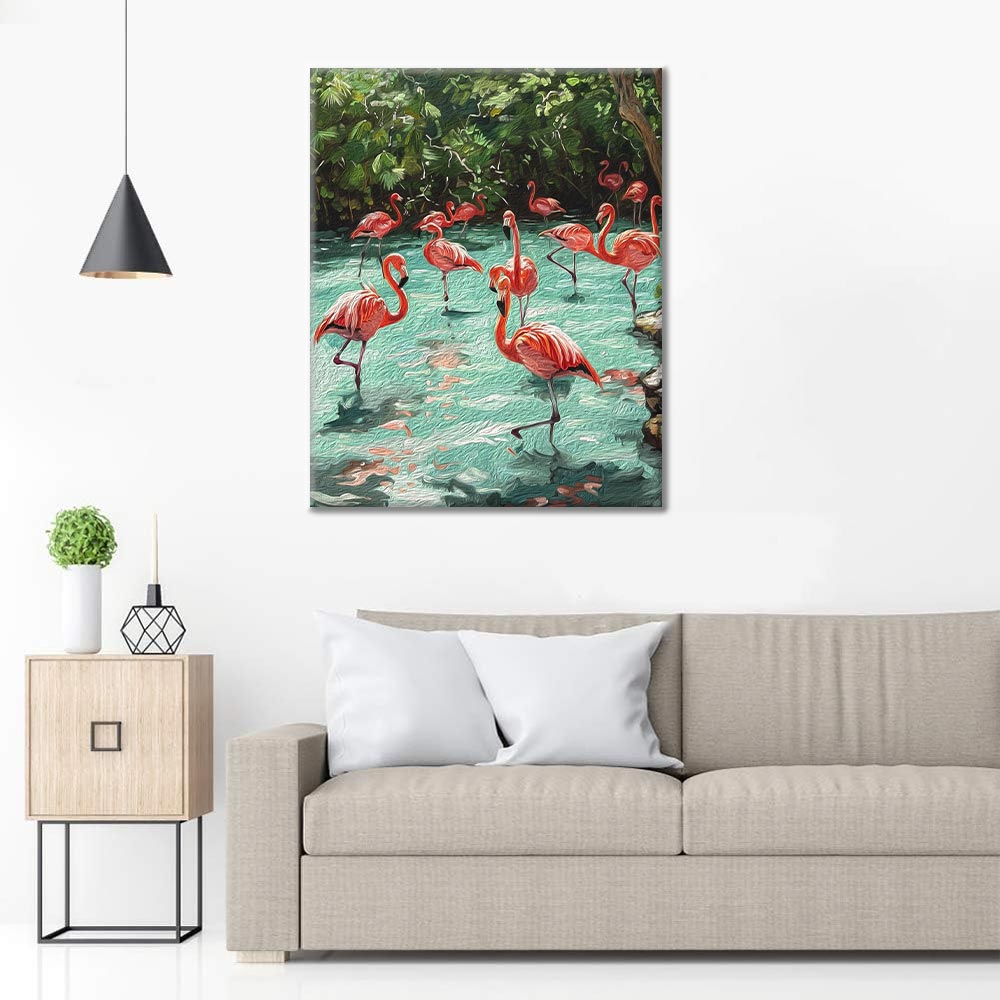 Flamingos - Paint by Numbers