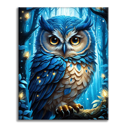 Blue owl - Paint by Numbers