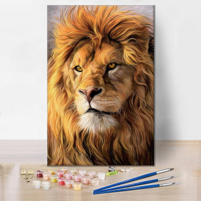 Huge African Lions - Paint by Numbers