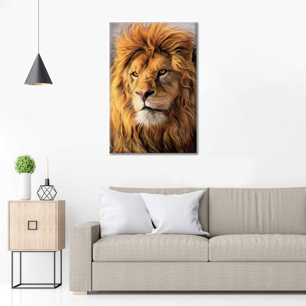 Huge African Lions - Paint by Numbers